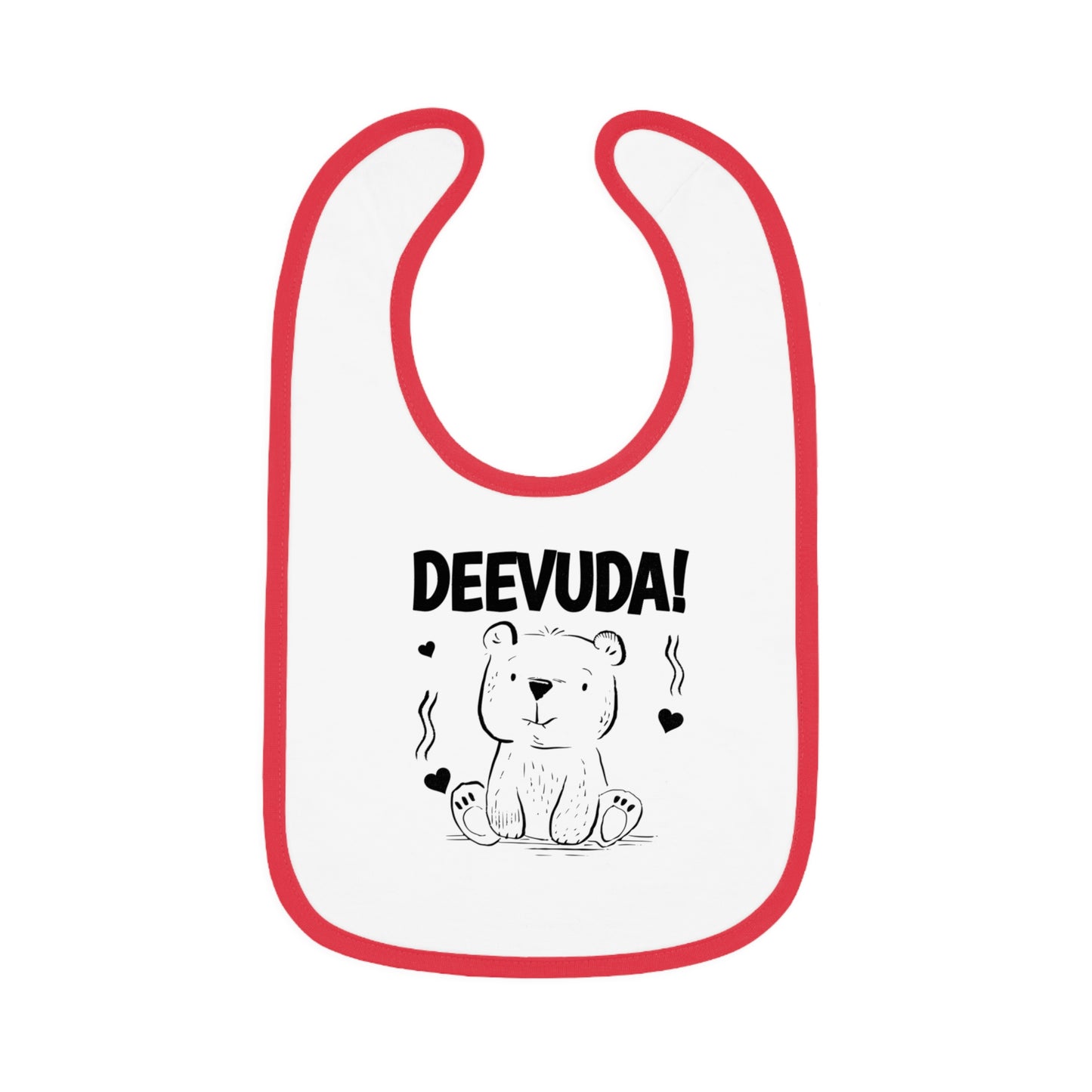 Deevuda Baby Contrast Trim Jersey Bib
