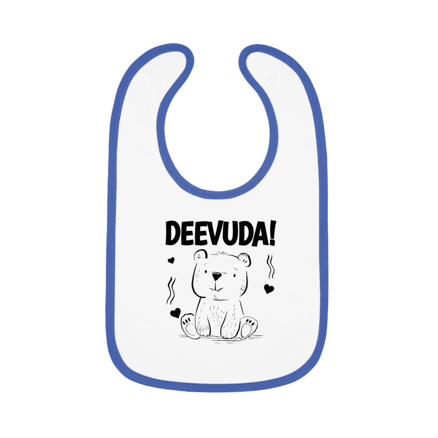 Deevuda Baby Contrast Trim Jersey Bib